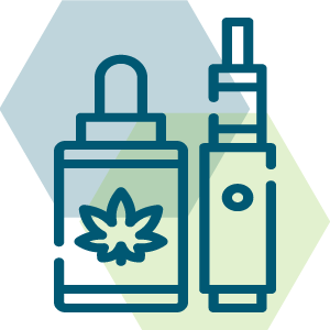 Vape oils and cartridges icon
